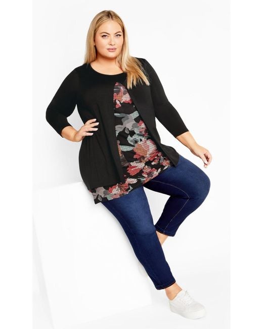 Avenue Black Plus Size Alex Tunic Top
