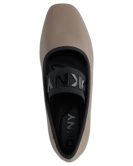DKNY Black Dace Mary Jane Ballet Flats