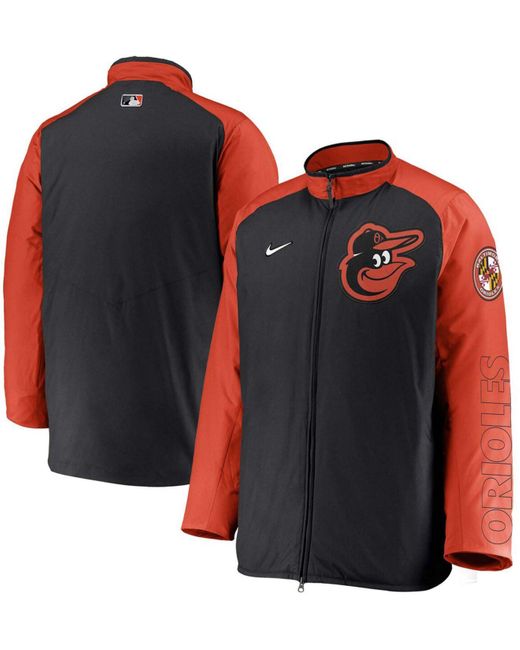 Nike Black Baltimore Orioles Authentic Collection Dugout Full-zip Jacket for men