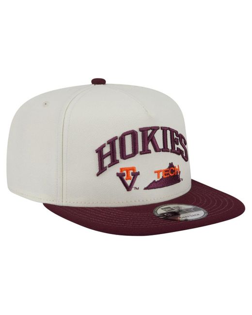 KTZ Gray Virginia Tech Hokies Collegiate 9fifty A-frame Snapback Hat for men