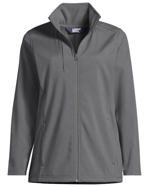 Lands' End Gray Soft Shell Jacket