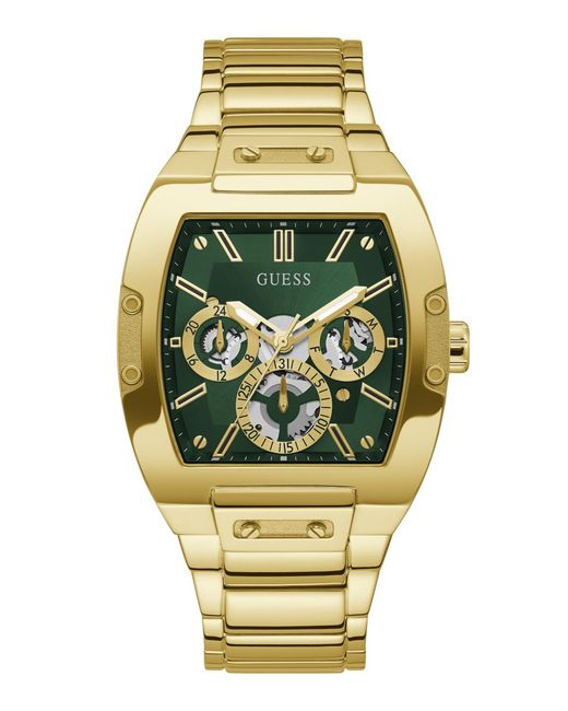 Guess Metallic Multi-function Stainless-steel Watch for men