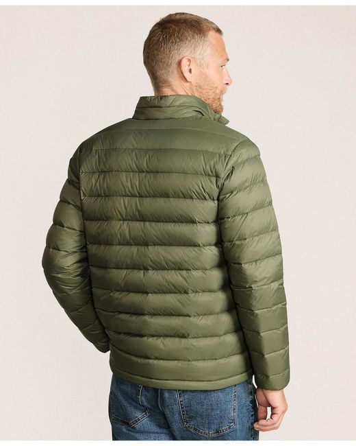 Lands' End Green Wanderweight Packable Down Jacket for men
