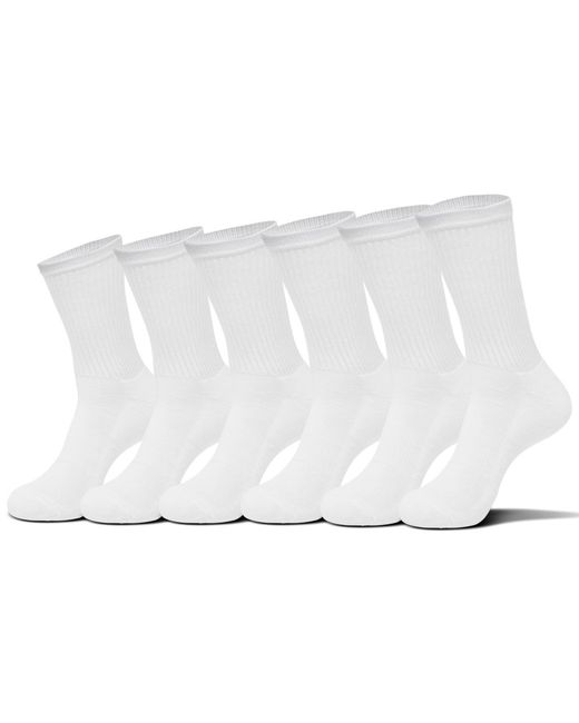 Sof Sole White 6-pack Crew Socks From Finish Line