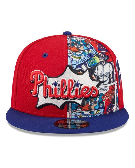 KTZ Red/royal Philadelphia Phillies 2025 Mlb Diamond Hero Edition 9fifty Snapback Hat for men