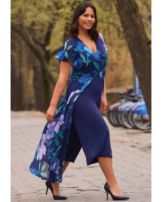 Avenue Blue Plus Size Glam Jumpsuit