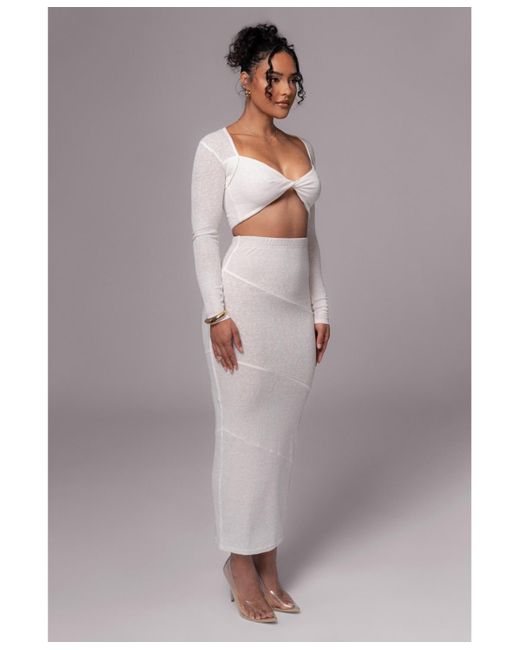 JLUXLABEL Gray All About You Skirt Set