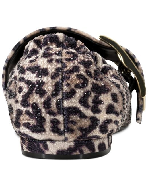 DKNY Black Cormic Pointed Toe Ballet Flat With Belt Strap Sandal