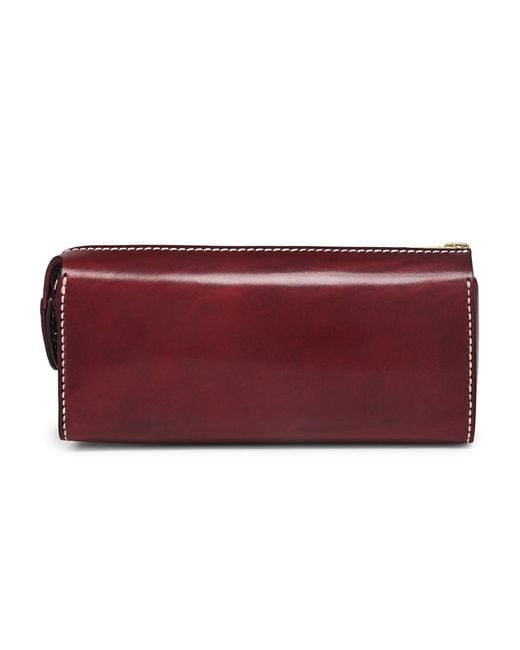 Old Trend Red Portable Leather Box