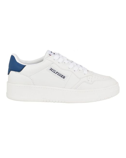 Tommy Hilfiger White Dunner Casual Lace Up Sneakers