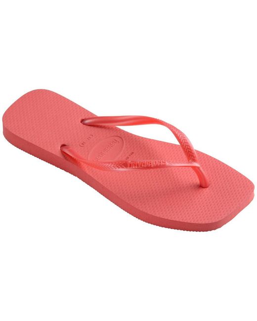 Havaianas Pink Slim Square Toe Sandals