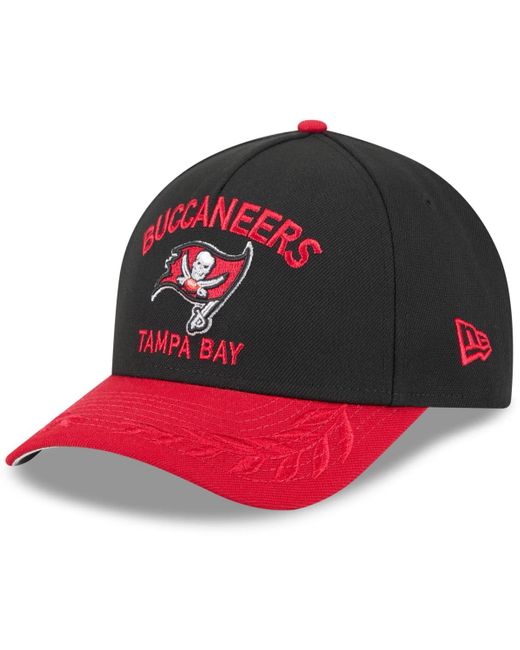KTZ Black/red Tampa Bay Buccaneers 2025 Nfl Draft 9forty A-frame M-crown Adjustable Hat for men