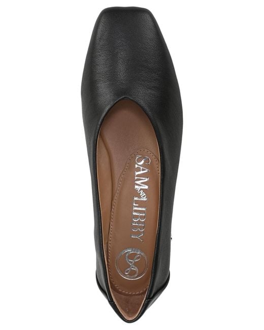 Sam & Libby Black Gretta Square Toe Ballet Flats