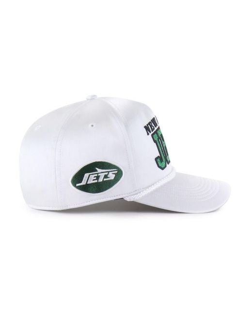 '47 White New York Jets Outspoken Hitch Adjustable Hat