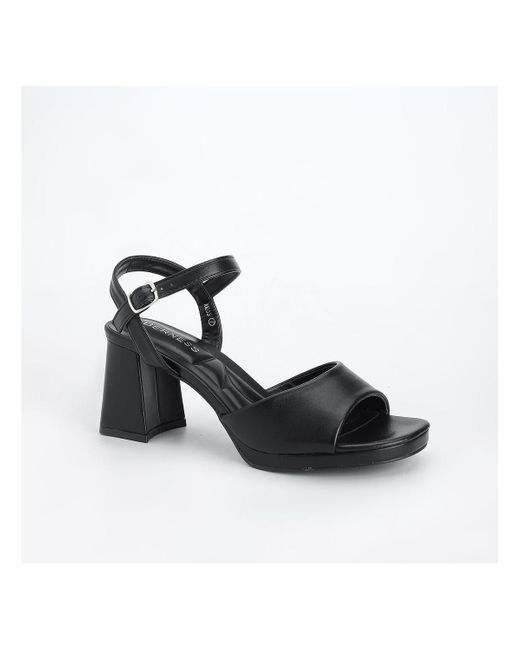 BERNESS Black Amos Platform Sandals