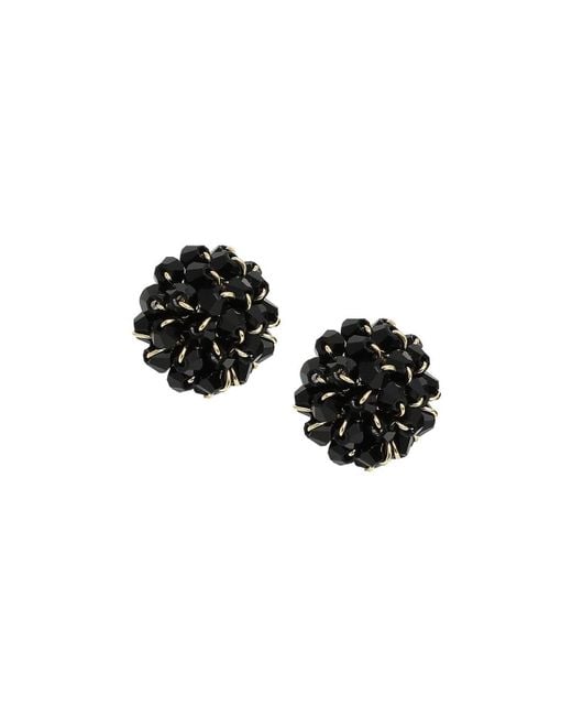 SOH Black Dahlia Stud Earrings
