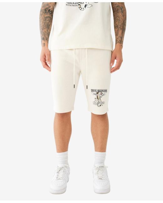 True Religion Natural Tiger Shorts for men