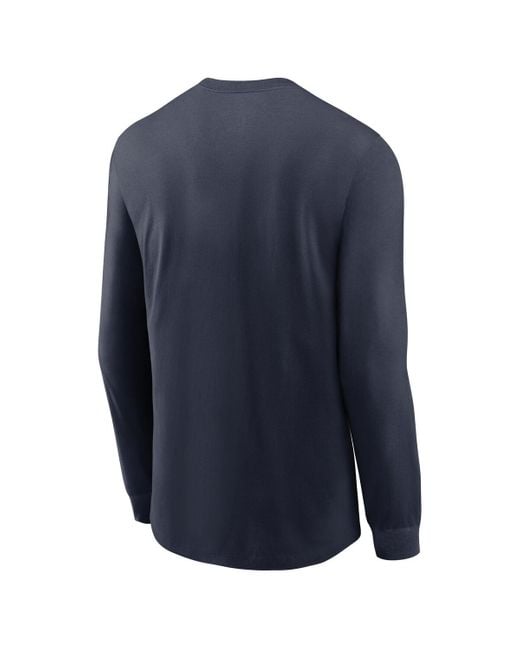 Nike Blue Dallas Cowboys Play To Win Essential Long Sleeve T-shirt for men