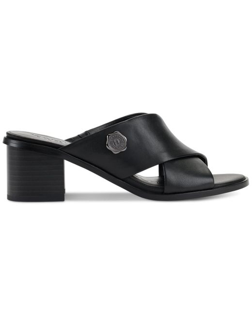 Karl Lagerfeld Black Henryk Crisscross Sandals