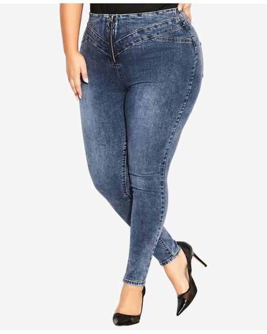 Corset Skinny Jean Jeans City Chic Harley Fit Corset Skinny