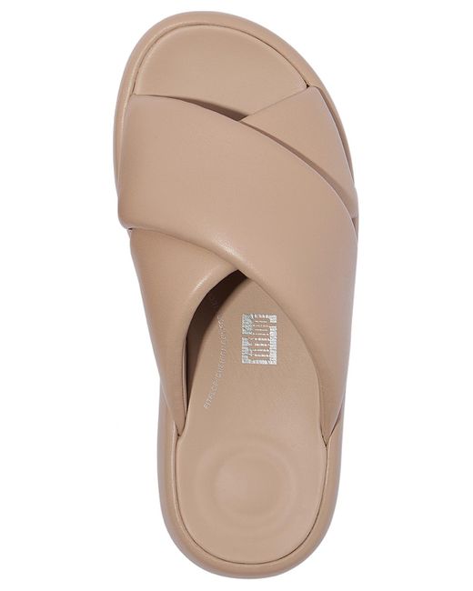 Fitflop Pink Iqushion D-luxe Padded Cross Slides