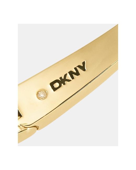 DKNY Metallic Thin Bypass Open Bangle Bracelet