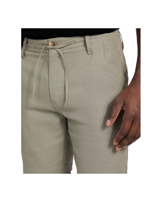 Guess Gray Fletcher Relaxed-fit Textured 8" Shorts for men