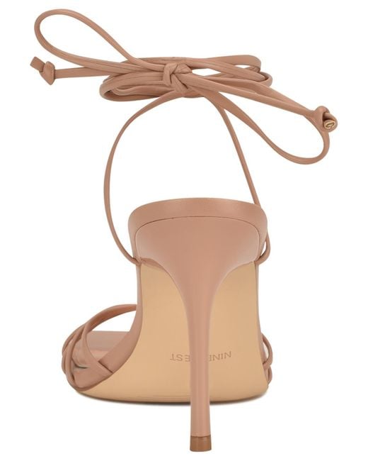 Nine West Brown Opela Strappy High Stiletto Sandals