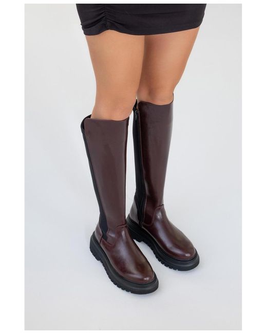 Prologue Shoes Black Shadow Knee High Boot ()