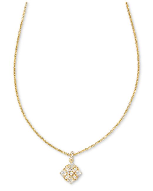 Kendra Scott Metallic 14k Gold-plated Mixed Cubic Zirconia 19" Adjustable Pendant Necklace