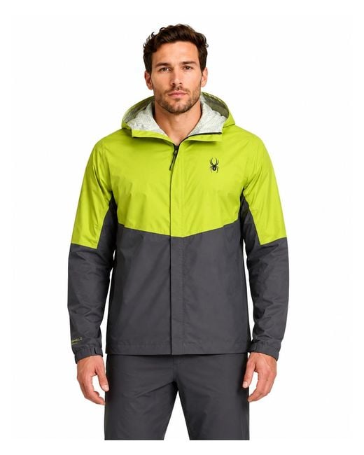 Spyder Gray Cloudy Day Rain Jacket