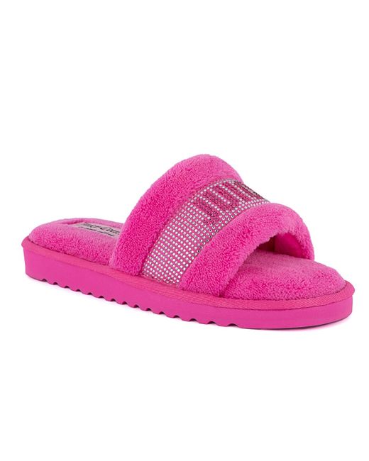 Juicy Couture Pink Halo 2 Terry Slippers