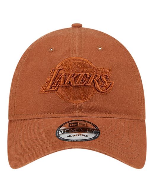 KTZ Brown Los Angeles Lakers Colorpack Tonal 9twenty Adjustable Hat for men