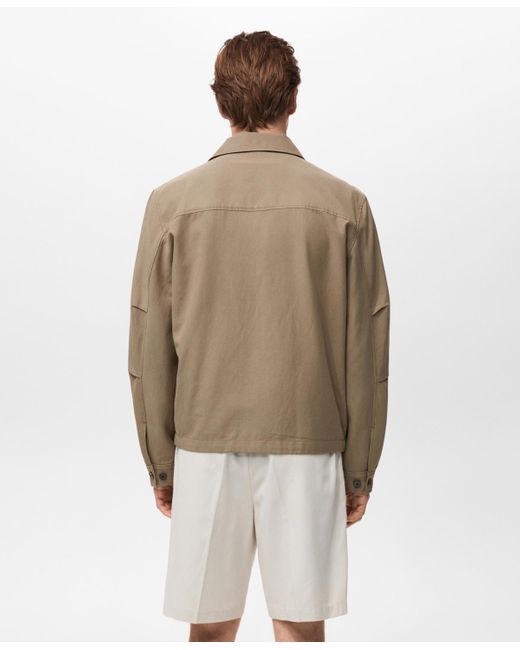 Mango Natural Pockets Lyocell Jacket for men