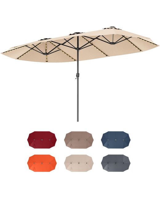 Gouun White 15.5 Ft Extra-large Patio Umbrella