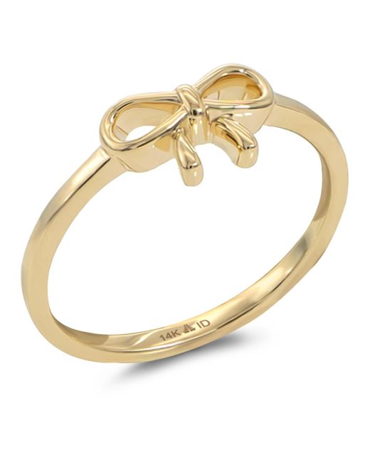 DEVATA Metallic Bow Ring