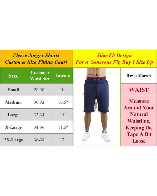 Wicked Stitch Blue Tech Shorts for men