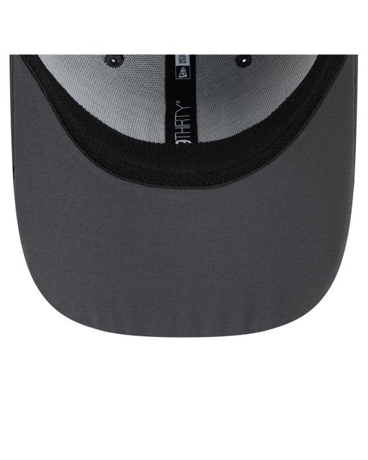 KTZ Gray Vegas Golden Knights Linear Featherweight 39thirty Flex Hat for men