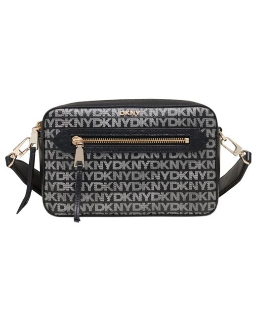 DKNY Black Bryant Ave Small Logo Camera Bag