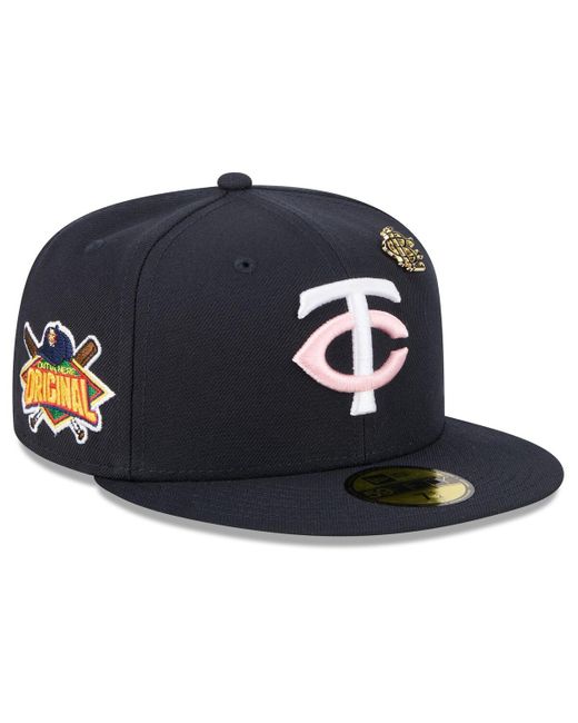 KTZ Blue Minnesota Twins 2025 Big League Chew 59fifty Fitted Hat for men
