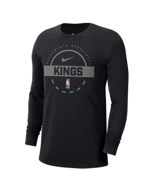 Nike Black Minnesota Timberwolves Authentic Long Sleeve Practice T-shirt for men
