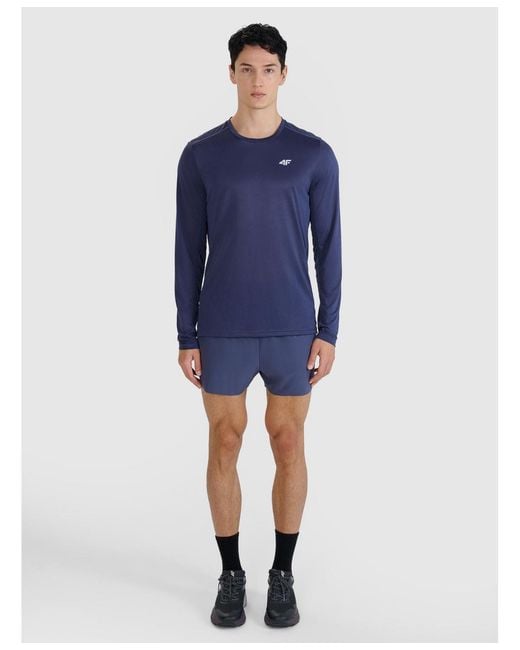 4F Blue Quick-drying Running Longsleeve for men