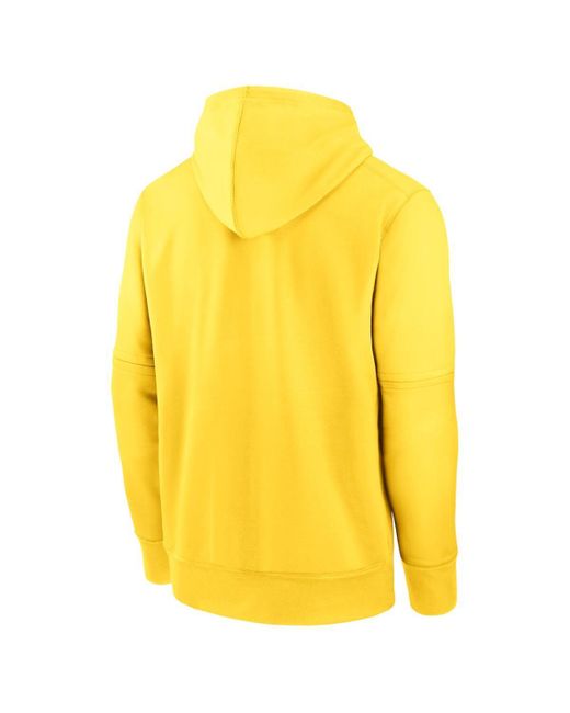 Nike Yellow Boston Red Sox City Connect Practice Performance Pullover Hoodie for men