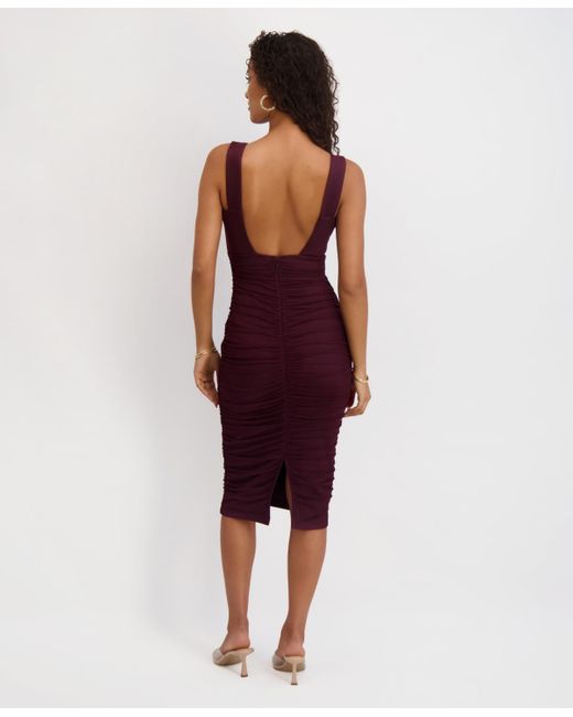 Siena Jewelry Red Sleeveless V-neck Dress