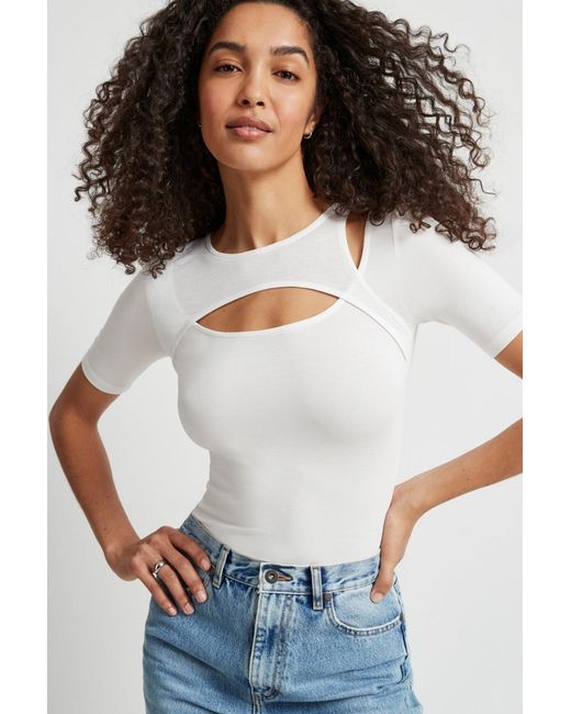 MARCELLA Blue Bowen Top