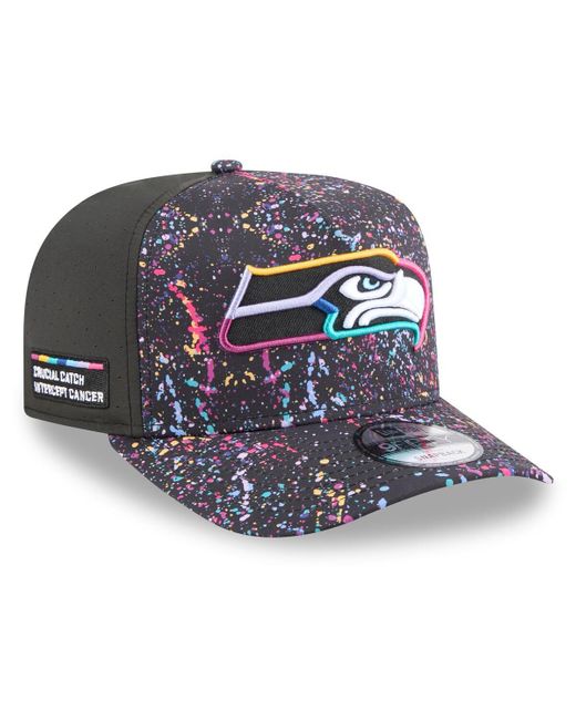 KTZ Blue Seattle Seahawks 2025 Nfl Crucial Catch A-frame 9fifty Snapback Hat for men