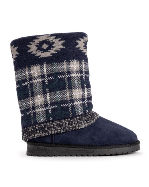 Muk Luks Blue Cheryl Boot