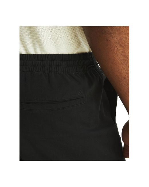 Nautica Black Stretch Drawstring 9-1/2" Shorts for men
