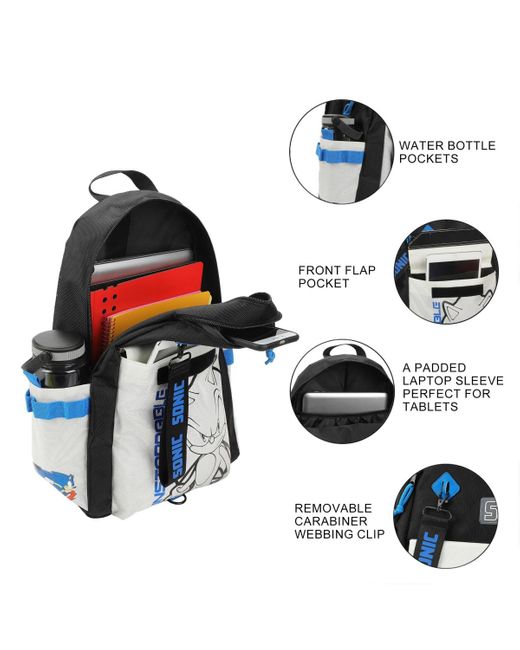 Sonic The Hedgehog Black Art 19" Backpack