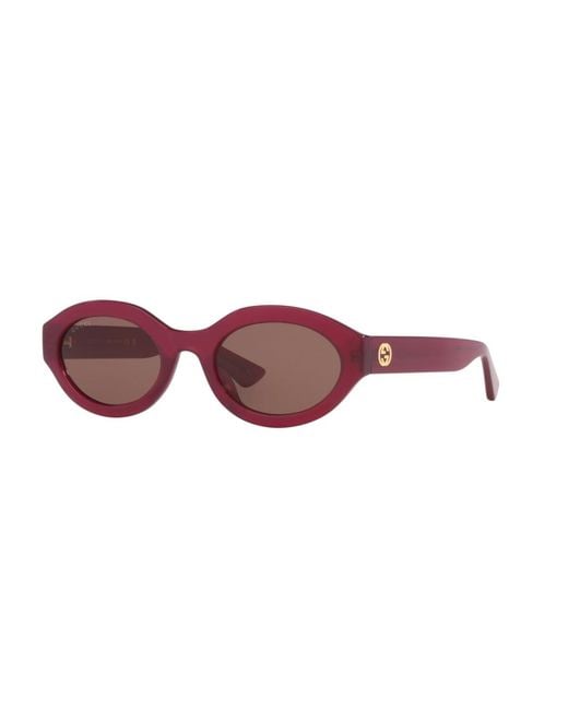 Gucci Purple Rectangle Sunglasses